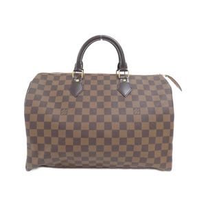 LOUIS VUITTON Brown Damier Speedy 35 Boston Bag